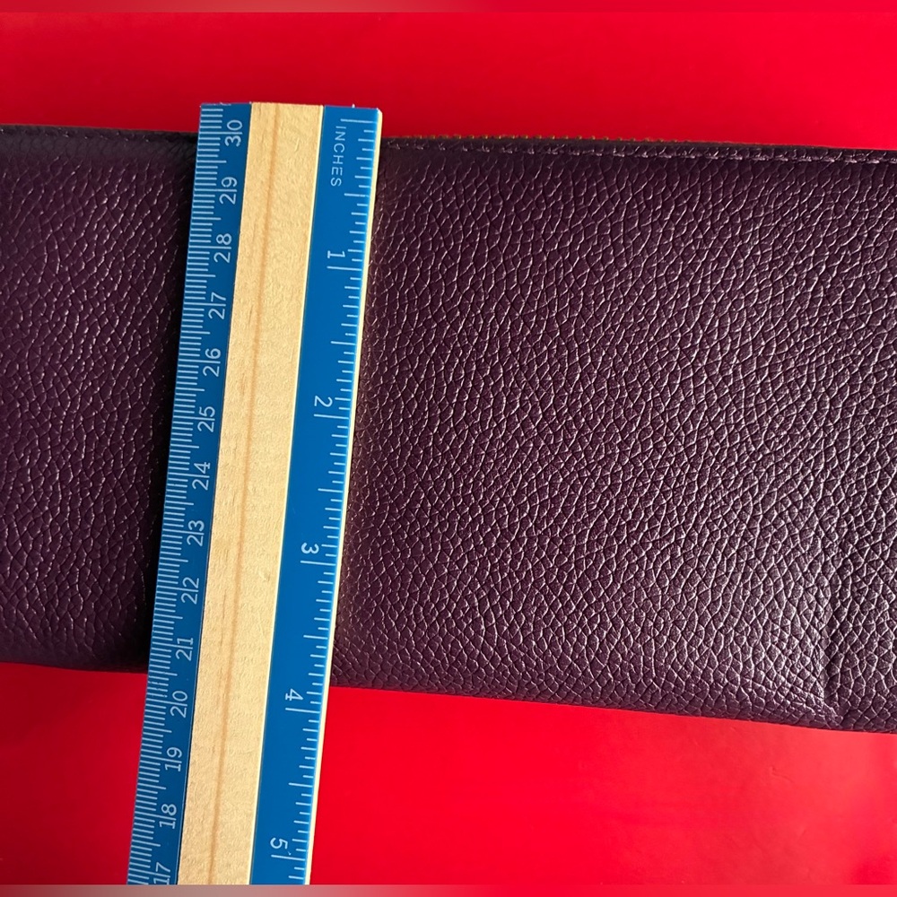 MICHAEL KORS Wallet,Michael Kors Purple Pebbled Leather Zip Wristlet - Picture 4 of 8